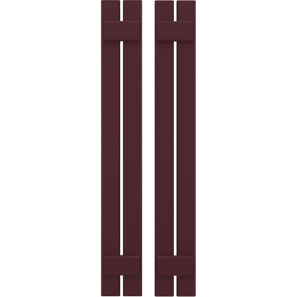 Ekena Millwork Americraft 2-Board, 2 Batten Exterior Real Wood Spaced Board-n-Batten Shutters, ARW101SB207X58WRH, PR ARW101SB207X58WRH - main